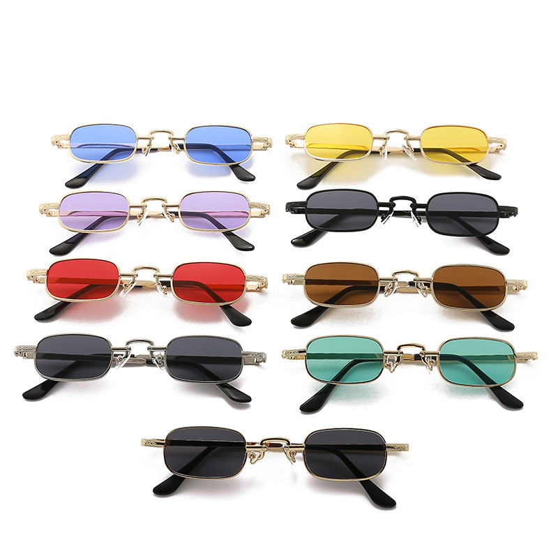 Sunglasses Uv400 - 새로운 소형 프레임 사각 선글라스 트렌디한