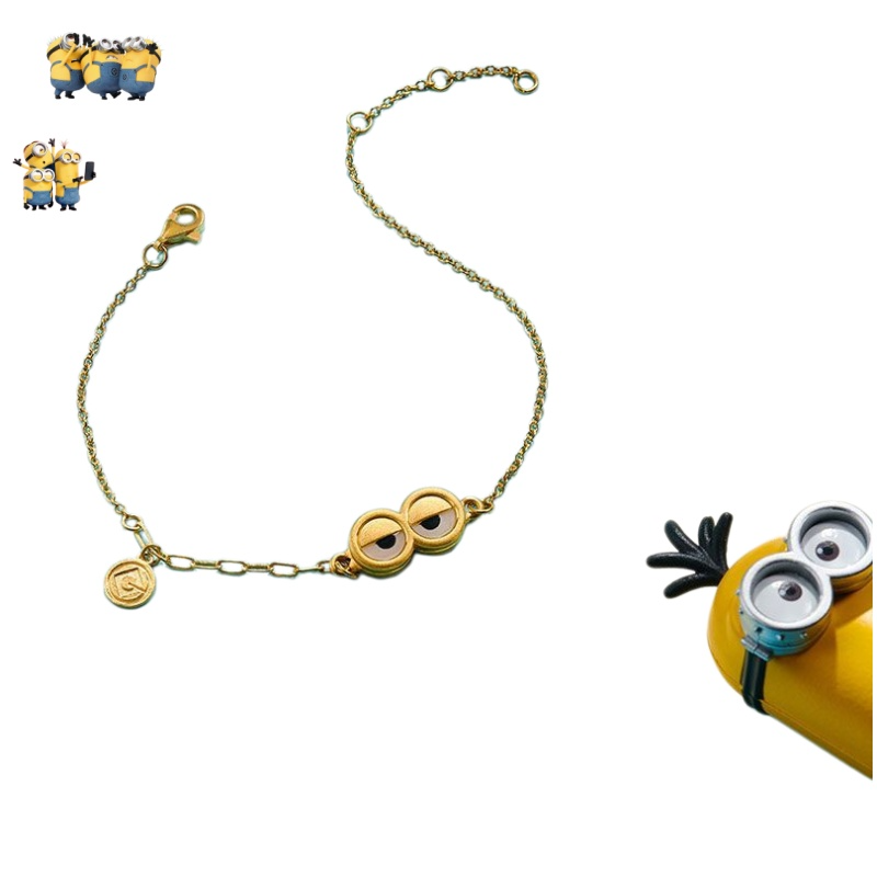 Gold Plated Jewelry - 미니언즈 시리즈 골드 팔찌 - 귀엽고
