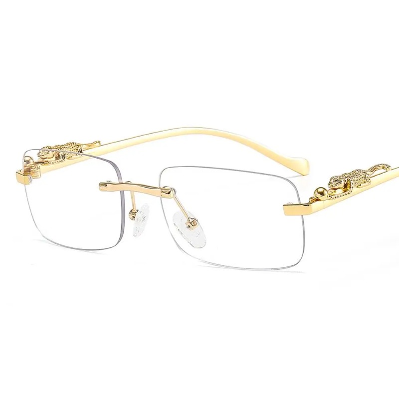 Designer Sunglasses - 무테 사각 선글라스 여성 남성 명품