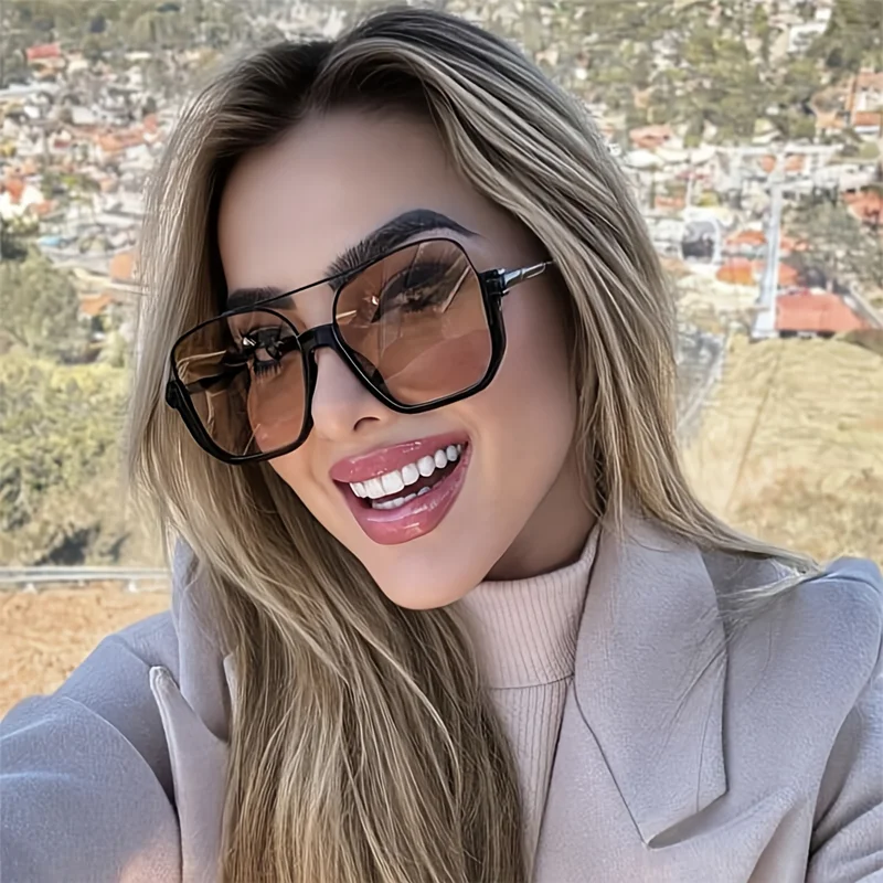 Designer Sunglasses - 새로운 빈티지 스타일의 오버사이즈 선글라스, 남녀