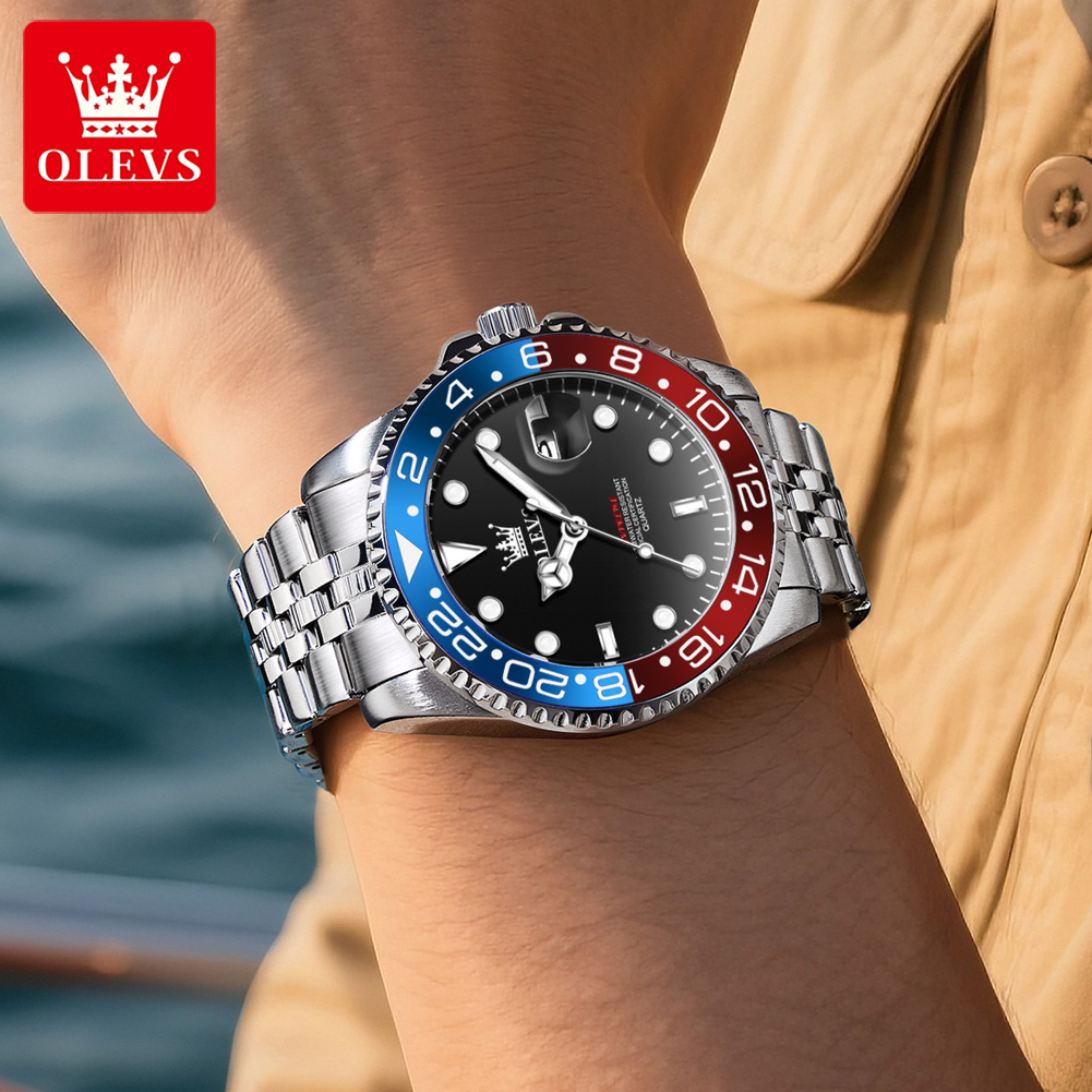 OLEVS 5657 오리지널 브랜드 남성용 시계 비즈니 - Luxury Watch Men 리뷰 및 가격
