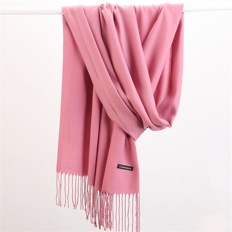 패션 솔리드 컬러 2023 여성 스카프 겨울 Hijab - Cashmere Scarf 리뷰 및 가격