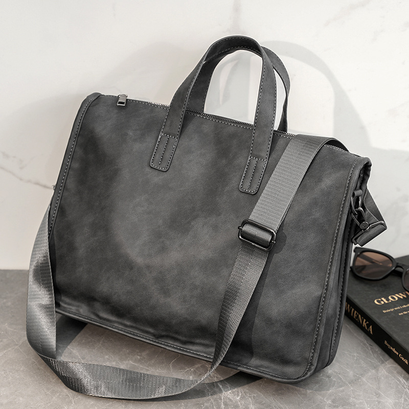 캐주얼 비즈니스 남성용 핸드백 패션 대용량 서류 가방  - Leather Briefcase 리뷰 및 가격