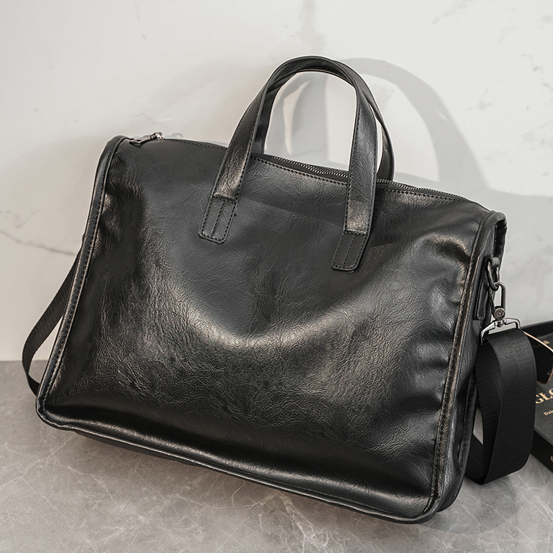 캐주얼 비즈니스 남성용 핸드백 패션 대용량 서류 가방  - Leather Briefcase 리뷰 및 가격