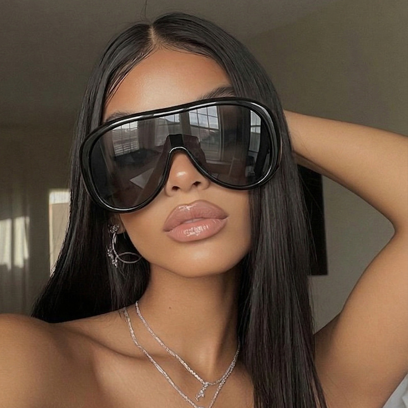 오버사이즈 원피스 라지 프레임 Y2K 캣아이 선글라스  - Sunglasses Uv400 리뷰 및 가격