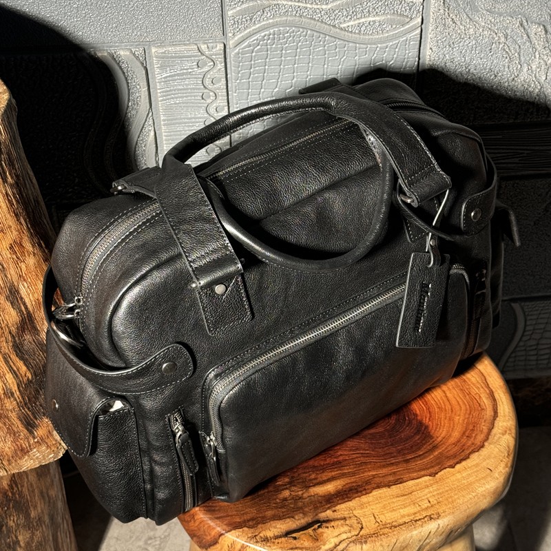 빈티지 식물성 무두질 가죽 지우개 남성용 가방, 캐주얼 - Travel Luggage Set 리뷰 및 가격
