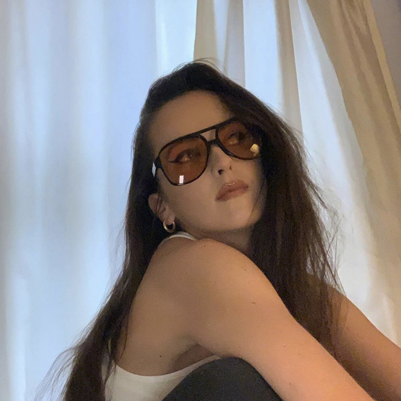 뉴 빈티지 클래식 디자이너 더블 브리지 파일럿 선글라스 - Designer Sunglasses 리뷰 및 가격