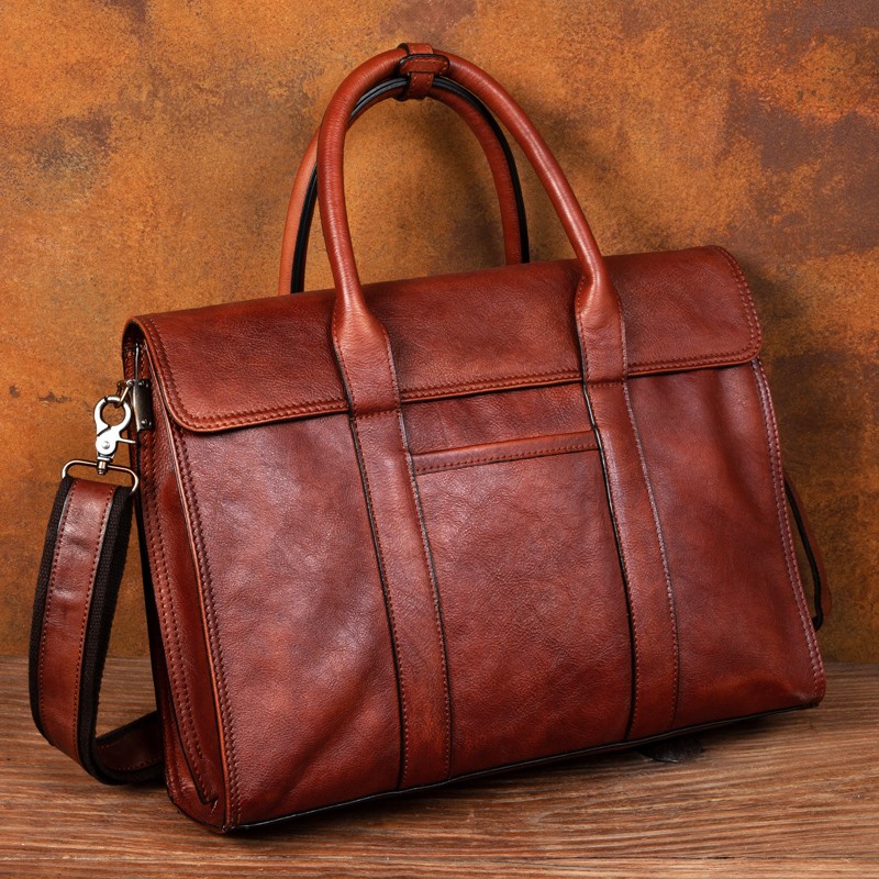 야채 무두질 가죽 핸드백 남성용 메신저 백 서류 가방  - Leather Briefcase 리뷰 및 가격