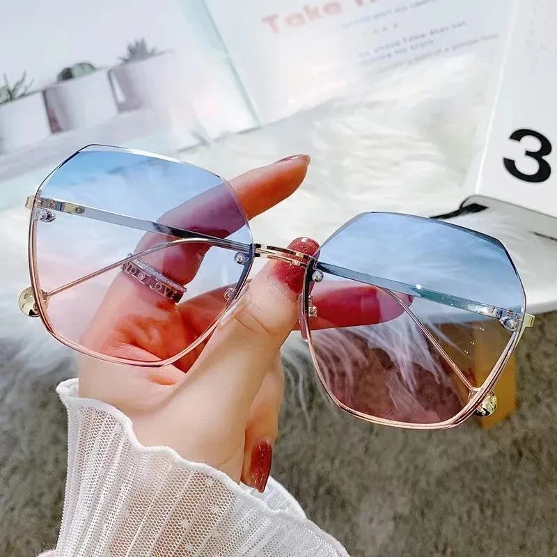 브랜드 디자인, 패셔너블한 다각형 메탈 선글라스, 레트 - Designer Sunglasses 리뷰 및 가격