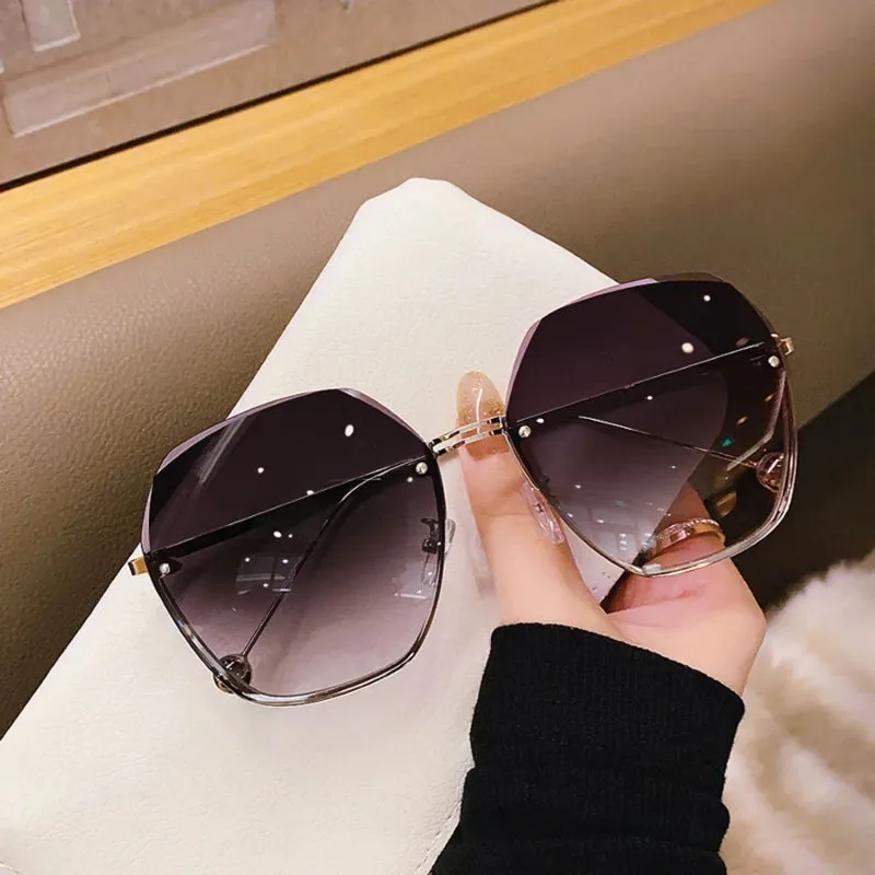 브랜드 디자인, 패셔너블한 다각형 메탈 선글라스, 레트 - Designer Sunglasses 리뷰 및 가격