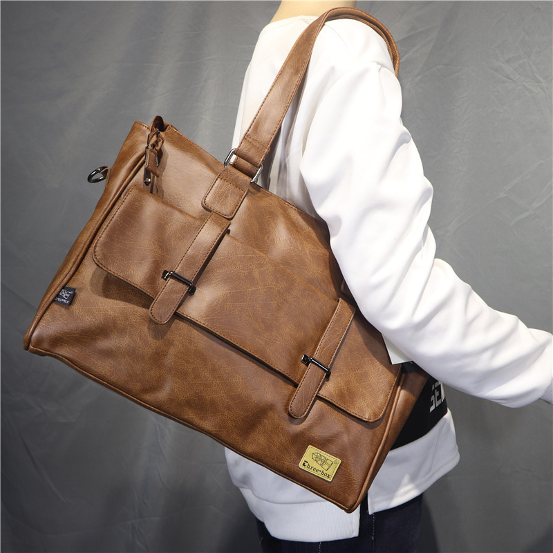 한국어 패션 디자이너 가죽 숄더 백 핸드백 휴대용 대용 - Leather Briefcase 리뷰 및 가격