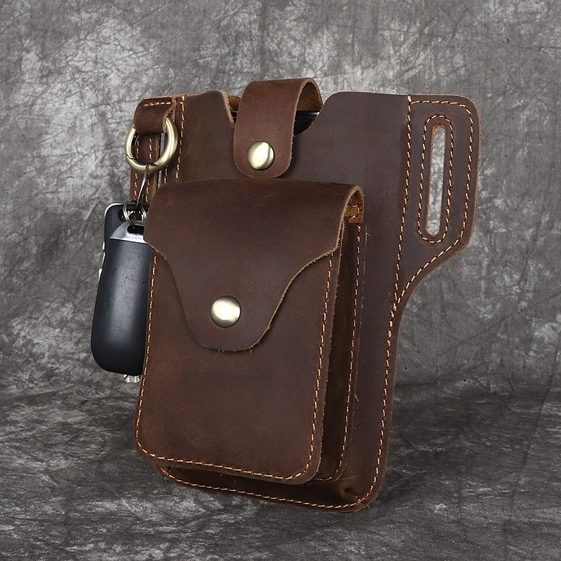 신형 남성용 가죽 휴대폰 지갑, 최고급 소가죽, 야외  - Leather Wallet Men 리뷰 및 가격